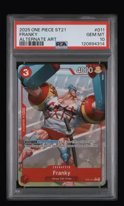 2025 One Piece Franky St21-011 Alternate Art PSA 10 - Image 1