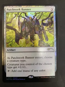 MTG Patchwork Banner #001 NM Foil Promo Bloomburrow PRM FREE SHIPPING! - Image 1