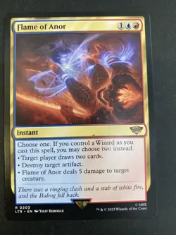 MTG Flame of Anor 203 NM Rare Universes Beyond LTR FREE SHIPPING! - Image 1