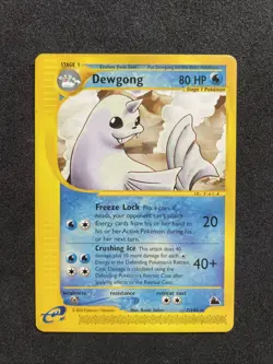 Dewgong Skyridge 7/144 **LP** Pokemon Non Holo Rare E-Reader 2003 Vintage - Image 1