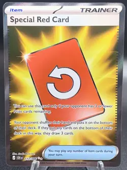 Special Red Card 113/086 UR - 2026 Pokemon Chaos Rising Ultra Rare NM - Image 1