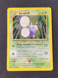 Jumpluff - 7/111 - Swirl Pokemon Neo Genesis Unlimited Holo Rare Card WOTC MP - Image 1