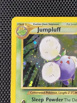 Jumpluff - 7/111 - Swirl Pokemon Neo Genesis Unlimited Holo Rare Card WOTC MP - Image 3