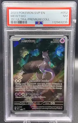 Mewtwo 052 PSA 7 Black Star Promo SVP NM - 2023 Pokemon 151 UPC Near Mint - Image 1
