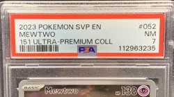 Mewtwo 052 PSA 7 Black Star Promo SVP NM - 2023 Pokemon 151 UPC Near Mint - Image 3