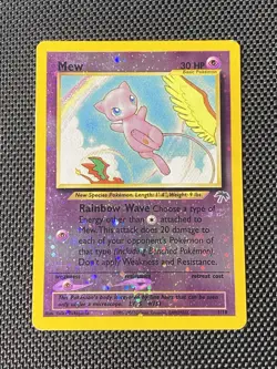 Pokemon 2001 Southern Islands Promo Reverse Holo Mew 1/18 - Image 1
