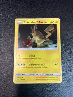 Detective Pikachu 10/18 Holo Rare - Detective Pikachu Set Pokemon TCG EN 2019 - Image 1