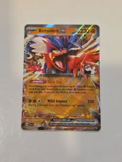 Pokemon Card Koraidon EX 125/198 Rare Holo Scarlet Violet Play Prize Pack Series - Image 1
