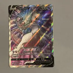 Mewtwo V SWSH229 Black Star Full Art Holo NOT SEALED Promo Pokemon Card - Image 1