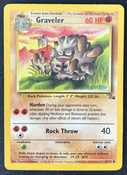 Graveler 37/62 (MP) Uncommon Fossil Unlimited - Image 1