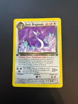 Dark Dragonair 33/82 1st Edition Team Rocket Pokemon TCG - Image 1