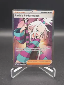 2026 Pokemon TCG Roxie's Performance 112/086 Chaos Rising Full Art Holo NM - Image 1