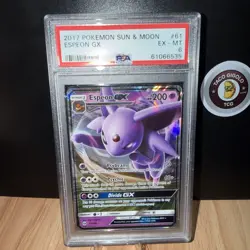 2017 Pokemon Sun & Moon Espeon GX #61/149 - PSA 6 EX-MT - Ultra Rare! 💜✨💎 - Image 1