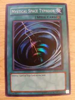 Mystical Space Typhoon - DB1-EN031 - Lightly Played LP - Super Rare - Unlimited - Image 1