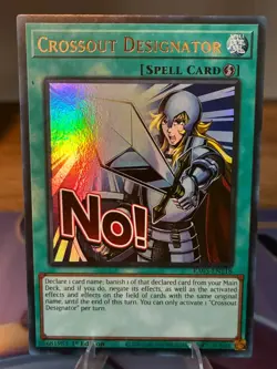 Yu-Gi-Oh! TCG - Crossout Designator RA05-EN118 - Ultra Rare 1st Edition - Image 1