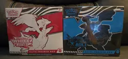 Pokemon TCG White Flair and Black Bolt ETB Sealed - Image 1