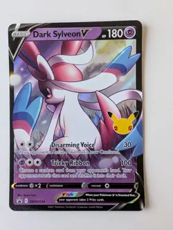 Dark Sylveon V SWSH134 Black Star Promo Celebrations Pokemon 25th Anniversary NM - Image 1