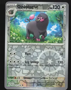 Oinkologne 157/198 Reverse Holo Pokemon Scarlet & Violet Base Set Near Mint - Image 1