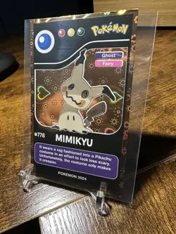 2024 Pokemon Pokedex Black Kanto #778 Mimikyu Gold Heart Holo - Image 2