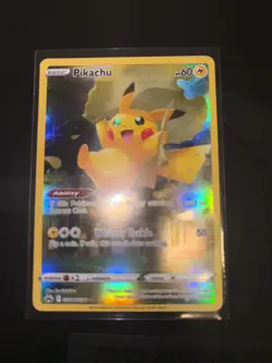 Pokemon TCG Pikachu GG30/GG70 Holo Crown Zenith Galarian Gallery - Image 1