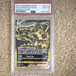 Pokemon 2021 Shining Fates Shiny Vault Eternatus VMAX SV122 PSA 10 Holo - Image 2