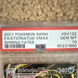 Pokemon 2021 Shining Fates Shiny Vault Eternatus VMAX SV122 PSA 10 Holo - Image 4