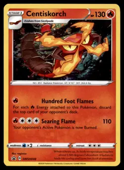 Centiskorch SWSH048 Holo Promo Sword & Shield Promo Pokemon Holo Lightly Played - Image 1