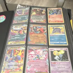 Pokemon TCG Radiant Blastoise + Mega EX Mixed Lot Binder Page Pokemon GO - Image 1