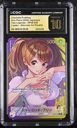 ✨✨ CGC 10 Pristine Charlotte Pudding OP08-058 L Alt Art Parallel Two Legends Jpn - Image 1