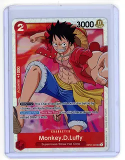 One Piece Francaise Card Game Carte Holo LUFFY OP01-024 SR Mint - Image 1
