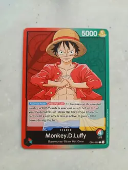 One Piece - Monkey.D.Luffy Romance Dawn OP01 - OP01-003 LEADER TCG ENGLISH NM - Image 1