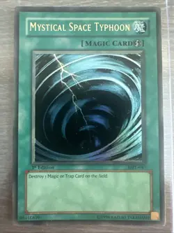Mystical Space Typhoon MRL-047 1st Edition Yu-Gi-Oh Card Ultra Rare LP - Image 1