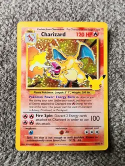 Pokemon TCG Charizard Celebrations 25th Anniversary Holo Rare Card 4/102 NM - Image 1