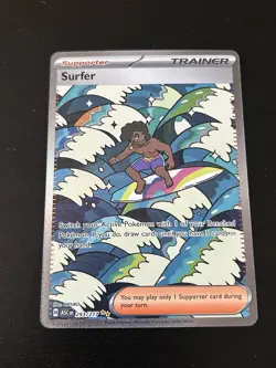 Pokemon TCG Surfer Trainer ASC 293/217 Rare Holo Card English 2024 OKUBO - Image 1