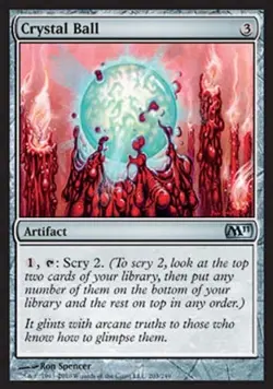 Crystal Ball NM M11 MTG Magic The Gathering Artifact English Card - Image 1
