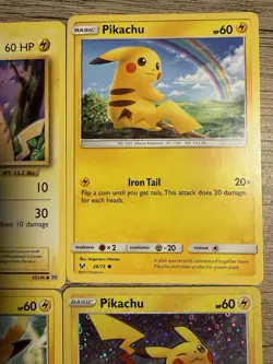 Lot of 8 Pikachu Pokemon Cards - Image 5