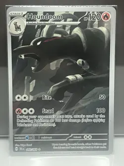 Pokemon TCG Houndoom 066/064 Sv: Shrouded Fable Holo Card Illustration Rare - Image 1