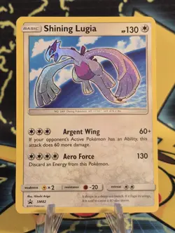 Shining Lugia - SM82 - Pokemon Sun & Moon Promo Ultra Rare Card HP - Image 1