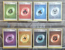 Pokemon TCG SV 🌀SWIRLS🌀 Cosmos Holo Energy Set SV 151 - 8 Cards As Shown - NM - Image 1