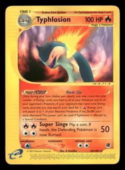 Typhlosion - 65/165 - Rare - Expedition - Pokemon Card - LP - Image 1