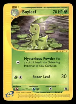 Bayleef - 71/165 - Uncommon - Expedition - Pokemon Card - LP - Image 1