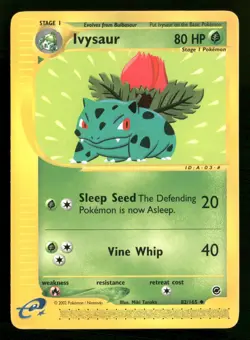Ivysaur - 82/165 - Uncommon - Expedition - Pokemon Card - LP - Image 1