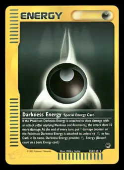Darkness Energy - 158/165 - Rare - Expedition - Pokemon Card - LP - Image 1