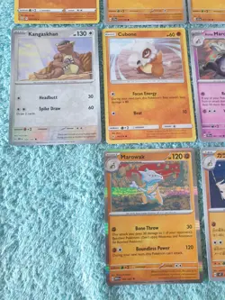 CUBONE, MAROWAK, & KANGASKHAN BUNDLE OF POKEMON CARDS - Image 4