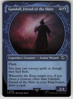 Gandalf, Friend of the Shire (Showcase) Foil The Lord of the Rings 308 MTG NM - Image 1