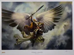 Greg Staples Serra Angel Magic the Gathering Limited Edition Signed Print w/ COA - Image 3
