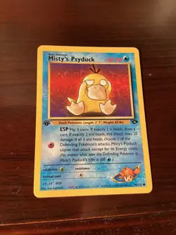 Pokemon TCG - 1st Edition Misty’s Psyduck 90/132 - Gym Heroes *NM/M - Image 1