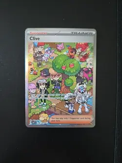 Clive 236/091 Special Illustration Rare, Paldean Fates Full Art Holo Pokemon TCG - Image 1