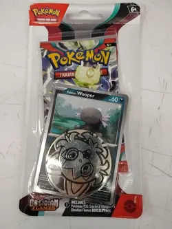 Pokemon TCG - Scarlet&Violet- Obsidian Flame - Checklane Blister Sealed! Wooper - Image 1