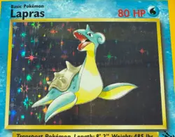 Lapras Fossil Holo 10/62 Vintage Pokemon WOTC Rare MP/LP - Image 3